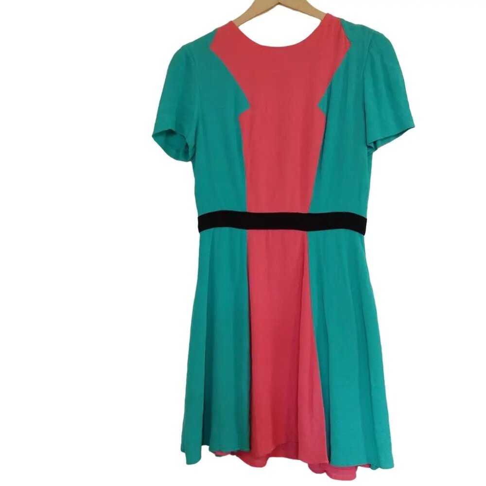 Prabal Gurung Target Color Block Colorblock Dress Mod Retro Style Size 8